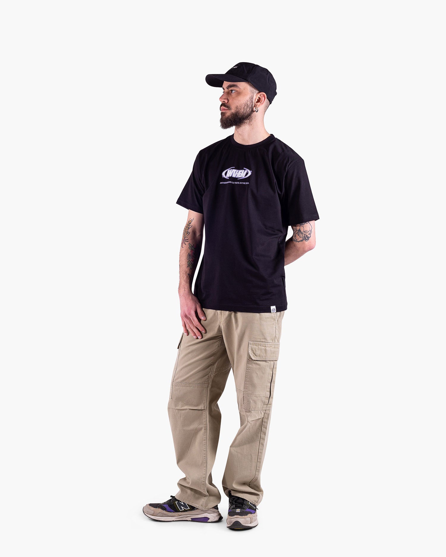 Anthem Brand Felpa T-shirt Cotone Uomo Streetwear Made in Italy Sostenibile