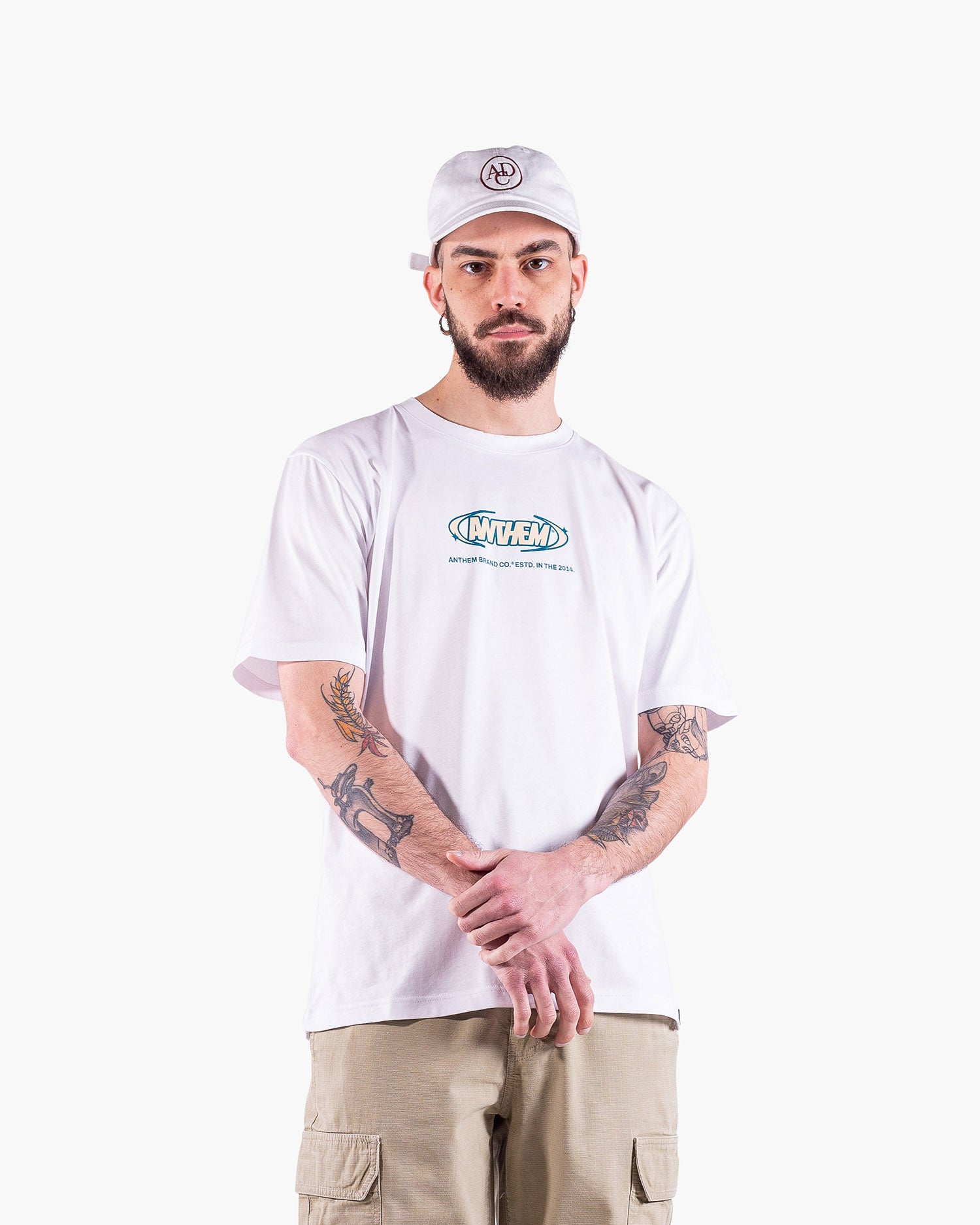 Anthem Brand Felpa T-shirt Cotone Uomo Streetwear Made in Italy Sostenibile