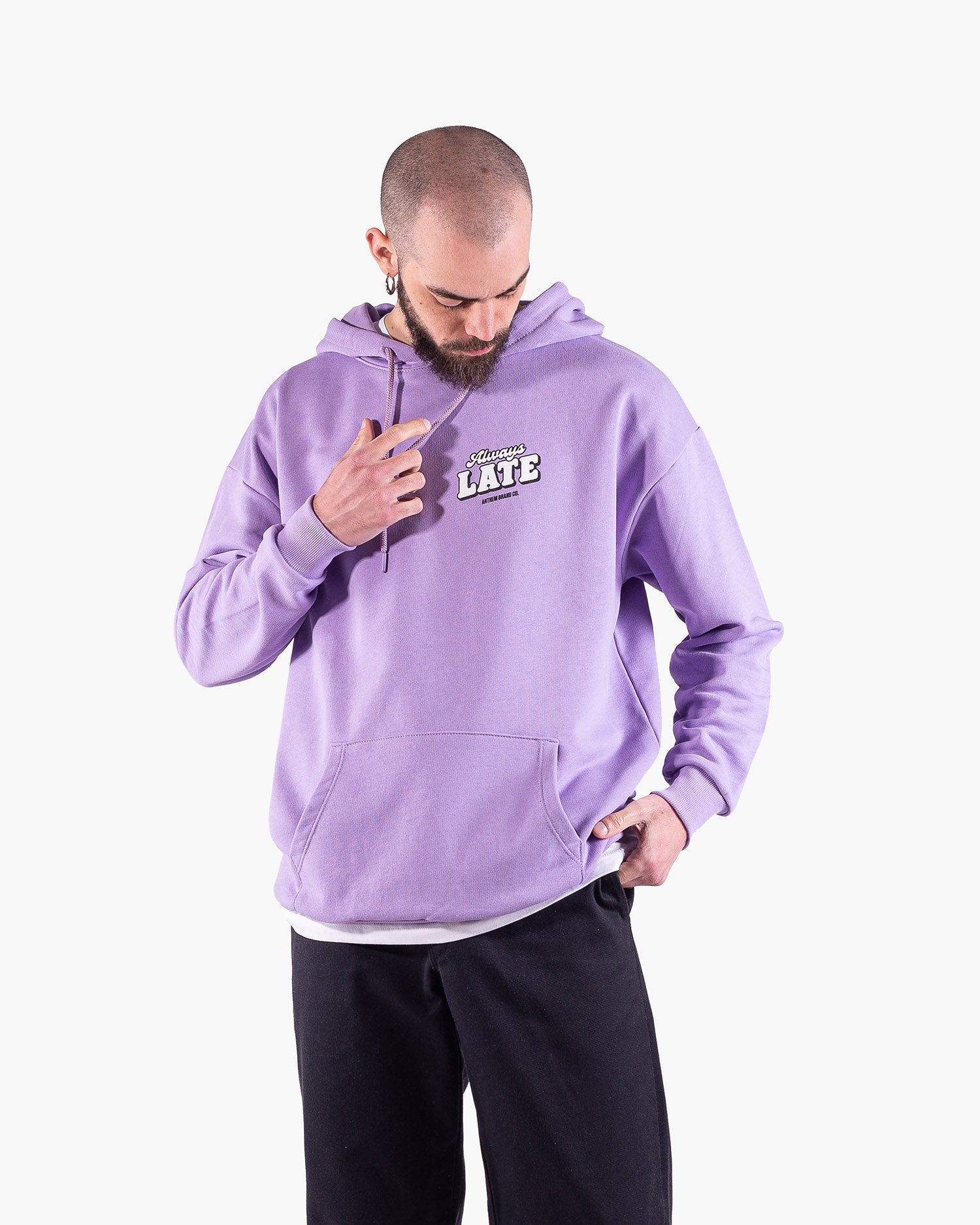 Anthem Brand Felpa Cappuccio Uomo Streetwear Made in Italy Sostenibile