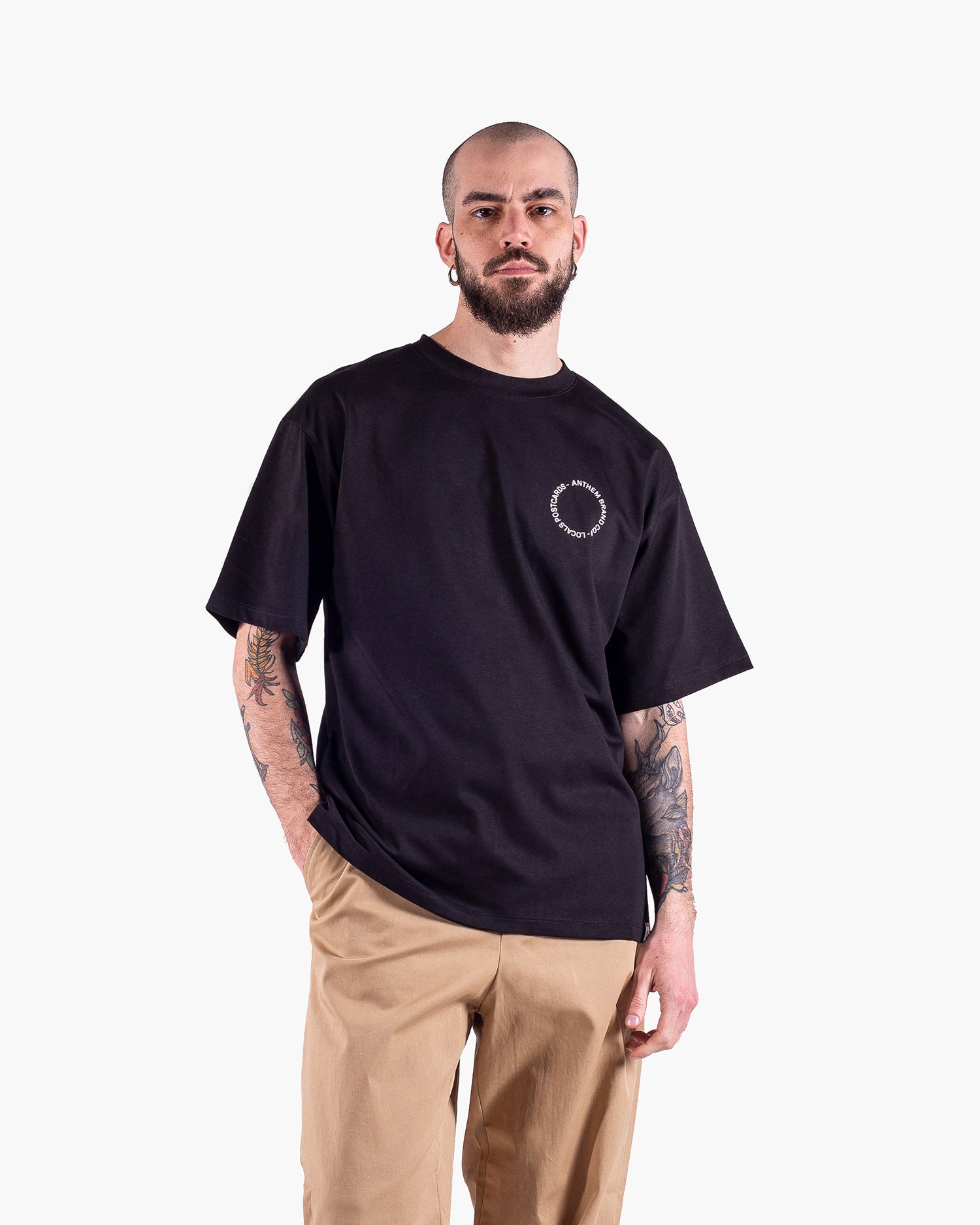 Anthem Brand Heavy T-shirt Oversized Uomo Cotone Abbigliamento Streetwear Made in Italy Sostenibile