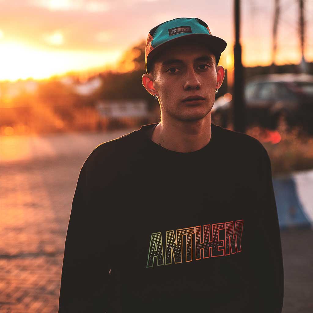 Anthem Brand Mark Crewneck Felpa Girocollo Stampata colore Black