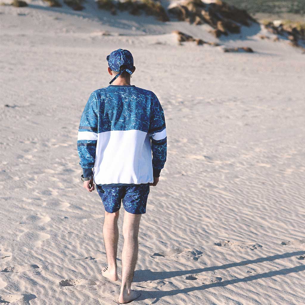 Anthem Brand Ocean Dye Crewneck Felpa Girocollo Uomo