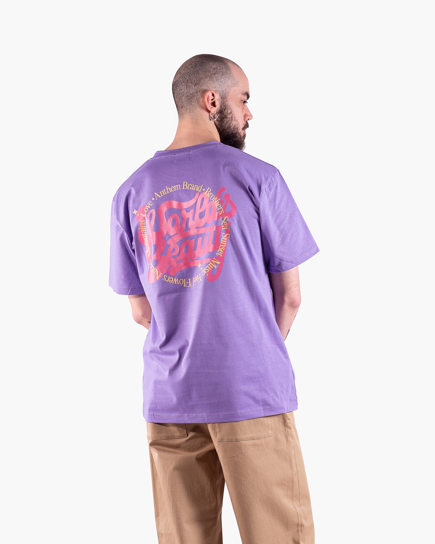 Anthem Brand T-shirt Uomo Cotone Abbigliamento Streetwear Made in Italy Sostenibile