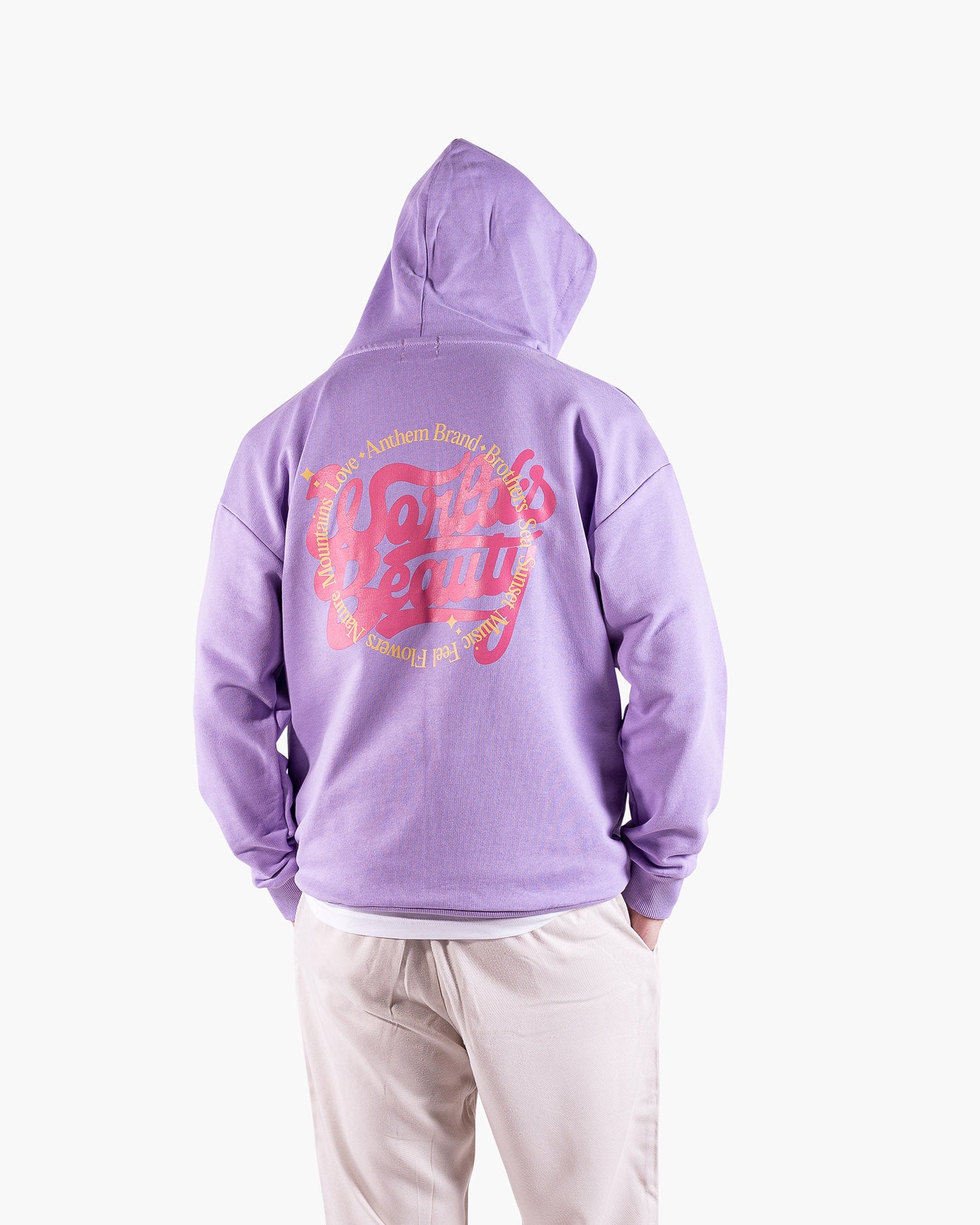 Anthem Brand Felpa Cappuccio Hoodie Oversized Uomo Cotone Abbigliamento Streetwear Made in Italy Sostenibile