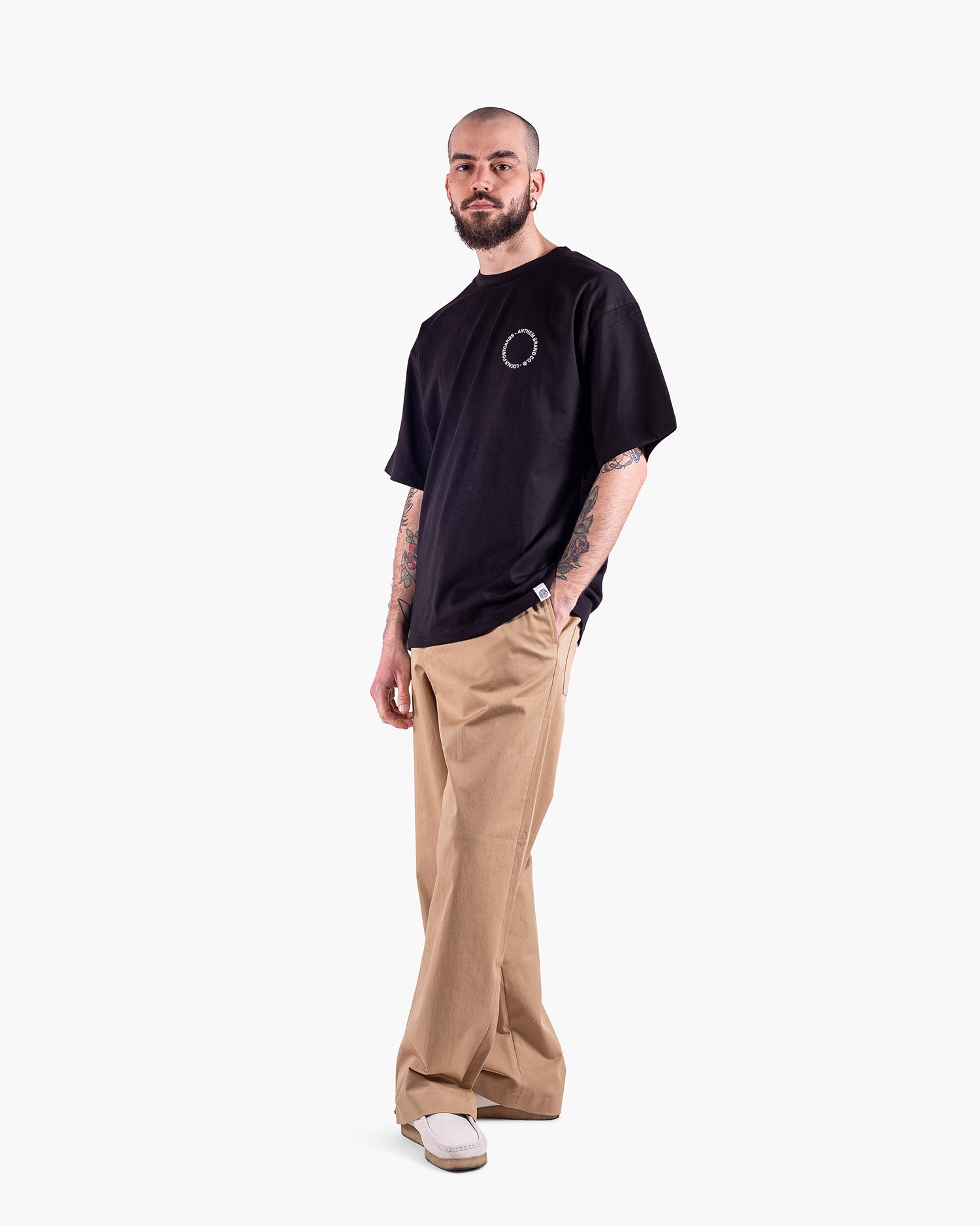 Anthem Brand Heavy T-shirt Oversized Uomo Cotone Abbigliamento Streetwear Made in Italy Sostenibile