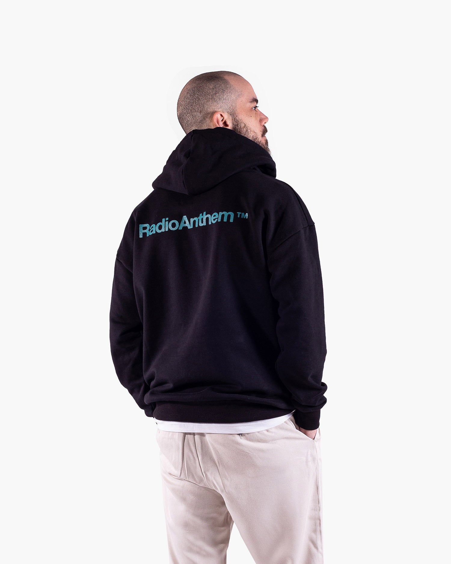 Anthem Brand Felpa Cappuccio Hoodie Oversized Uomo Cotone Abbigliamento Streetwear Made in Italy Sostenibile